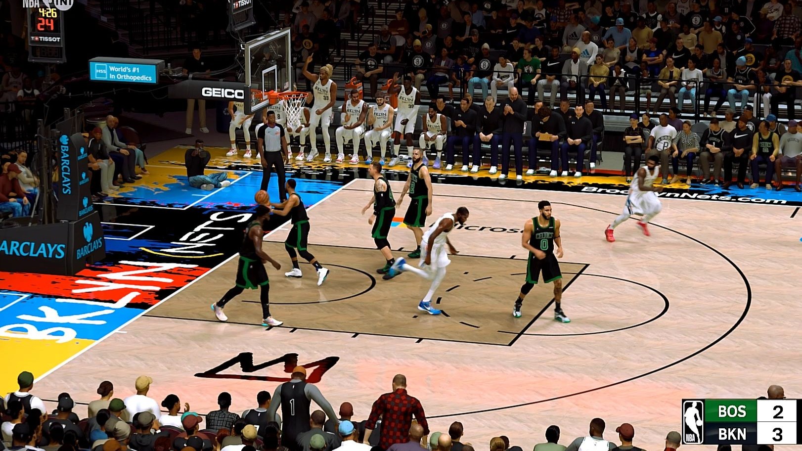 篮网再战凯尔特人,实现不败 篮网再战凯尔特人,实现不败